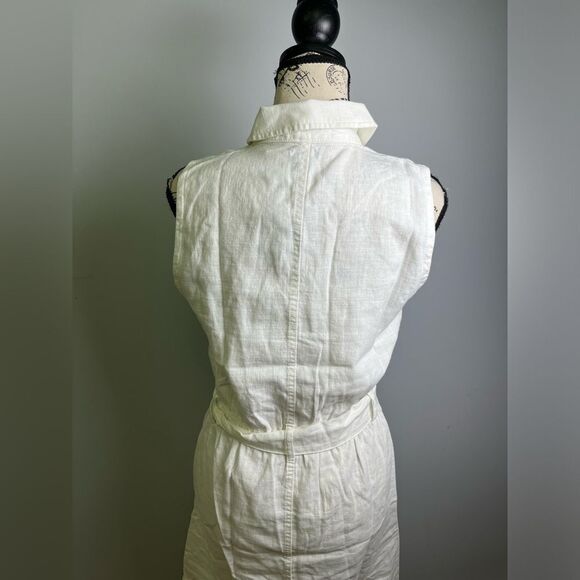 J.Crew Zip-front linen-blend dress NWT Size 0 - Picture 9 of 11